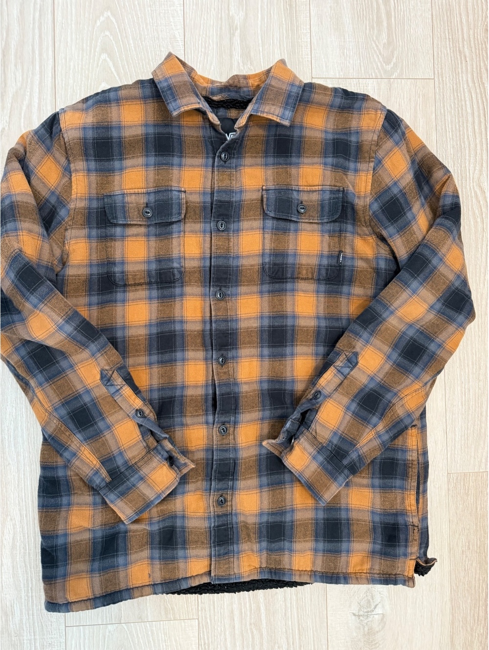 Vans plaid sherpa-lined flannel jacket